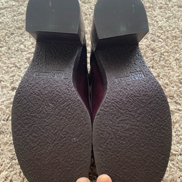 Jil Sander Navy Designer Block Heel Oxfords Shoe Laces Not Navy Color Academia - Picture 5 of 11